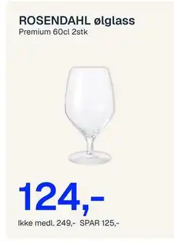 Jernia ølglass tilbud