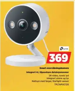 POWER Smart overvåkningskamera tilbud