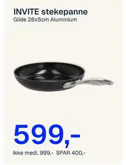 Jernia INVITE stekepanne tilbud