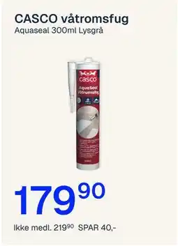 Jernia CASCO våtromsfug Aquaseal Lysgrå tilbud