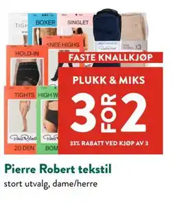 Jacobs Pierre Robert tekstil tilbud