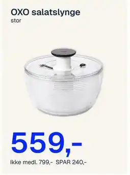 Jernia OXO salatslynge tilbud