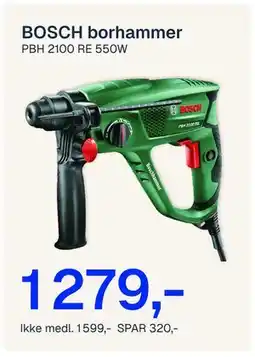 Jernia BOSCH borhammer tilbud