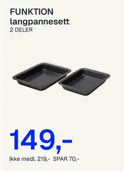 Jernia FUNKTION langpannesett tilbud