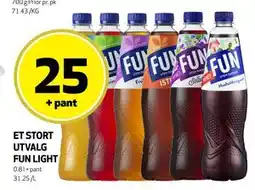 Bunnpris ET STORT UTVALG FUN LIGHT tilbud