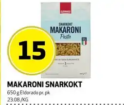 Bunnpris MAKARONI SNARKOKT tilbud