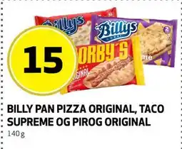 Bunnpris BILLY PAN PIZZA ORIGINAL, TACO SUPREME OG PIROG ORIGINAL tilbud