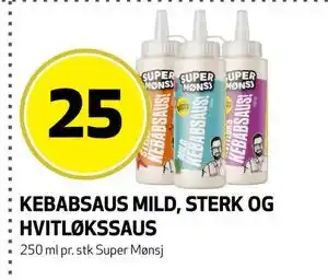 Bunnpris KEBABSÅUS MILD, STERK OG HVITLØKSSÅUS tilbud
