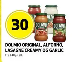 Bunnpris DOLMIO ORIGINAL, ALFORNO, LASAGNE CREAMY OG GARLIC tilbud