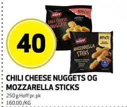 Bunnpris CHILI CHEESE NUGGETS OG MOZZARELLA STICKS tilbud