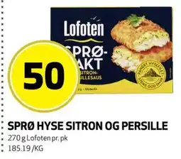 Bunnpris SPRØ HYSE SITRON OG PERSILLE tilbud