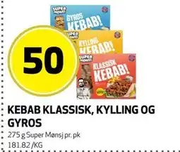 Bunnpris KEBAB KLASSISK, KYLLING OG GYROS tilbud