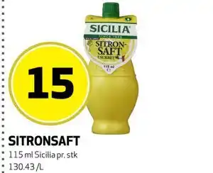 Bunnpris SITRONSAFT tilbud