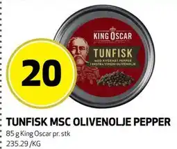 Bunnpris TUNFISK MSC OLIVENOLJE PEPPER tilbud