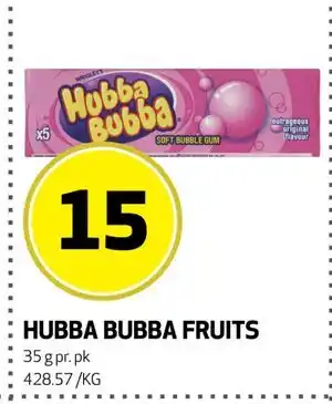 Bunnpris HUBBA BUBBA FRUITS tilbud