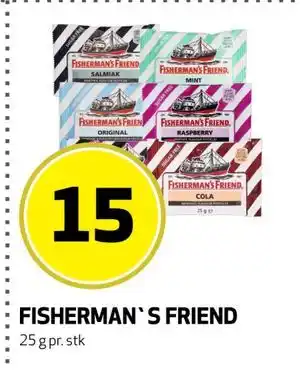 Bunnpris FISHERMAN`S FRIEND tilbud