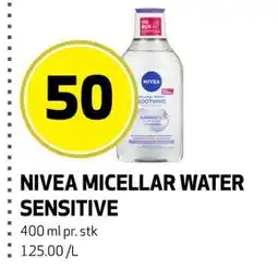 Bunnpris NIVEA MICELLAR WATER SENSITIVE tilbud