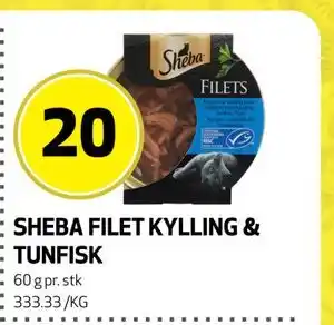 Bunnpris SHEBA FILET KYLLING & TUNFISK tilbud