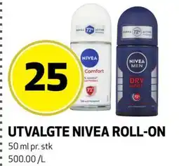 Bunnpris UTVALGTE NIVEA ROLL-ON tilbud