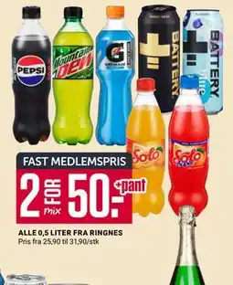 Europris ALLE 0,5 LITER FRA RINGNES, Medlemspris tilbud