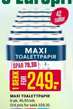 Europris MAXI TOALETTPAPIR tilbud