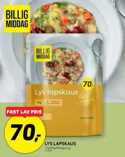 Bunnpris LYSLAPSKAUS tilbud