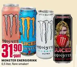 Europris MONSTER ENERGIDRIKK tilbud