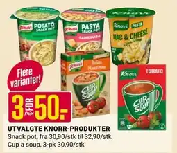 Europris UTVALGTE KNORR-PRODUKTER tilbud