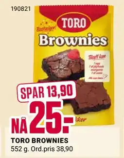 Europris TORO BROWNIES tilbud