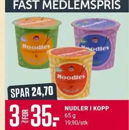 Europris NUDLER I KOPP, Medlemspris tilbud