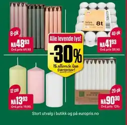 Europris Alle levende lys! tilbud