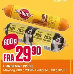 Europris HUNDEMAT PØLSE tilbud