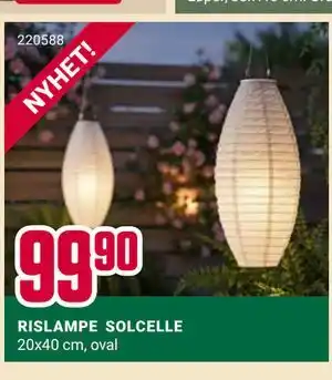 Europris RISLAMPE SOLCELLE tilbud