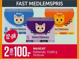 Europris MAXCAT Kattemat, Medlemspris tilbud
