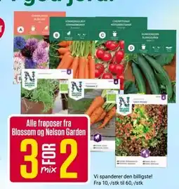 Europris Alle frøposer fra Blossom og Nelson Garden tilbud