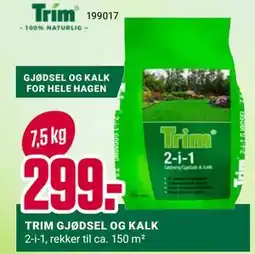 Europris TRIM GJØDSEL OG KALK tilbud