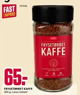 Europris FRYSETØRRET KAFFE tilbud