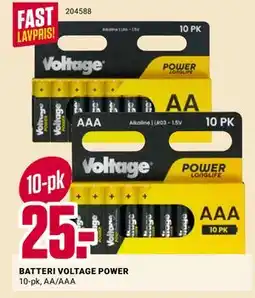 Europris BATTERI VOLTAGE POWER tilbud