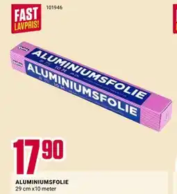 Europris ALUMINIUMSFOLIE tilbud