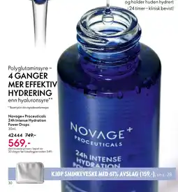 Oriflame Novage+ Proceuticals 24h Intense Hydration Power Drops tilbud