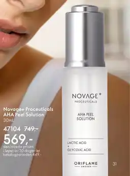 Oriflame Novage+ Proceuticals AHA Peel Solution tilbud