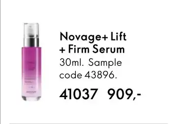Oriflame Novage+ Lift + Firm Serum tilbud