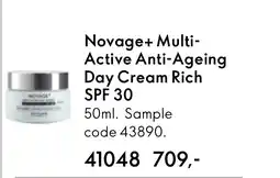 Oriflame Novage+ Multi- Active Anti-Ageing Day Cream Rich SPF 30 tilbud