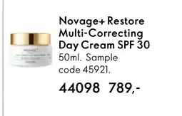 Oriflame Novage+ Restore Multi-Correcting Day Cream SPF 30 tilbud