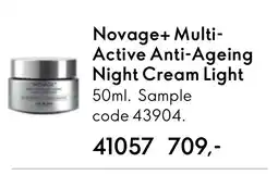 Oriflame Novage+ Multi- Active Anti-Ageing Night Cream Light tilbud