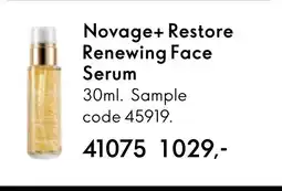 Oriflame Novage+ Restore Renewing Face Serum tilbud
