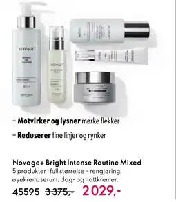 Oriflame Novage+ Bright Intense Routine Mixed tilbud
