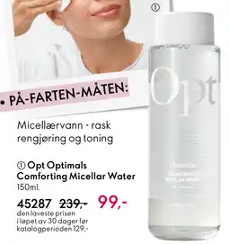 Oriflame Opt Optimals Comforting Micellar Water tilbud