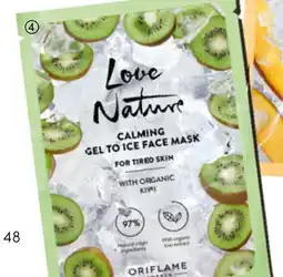 Oriflame Love Nature Calming Gel to Ice Face Mask with Organic Kiwi tilbud