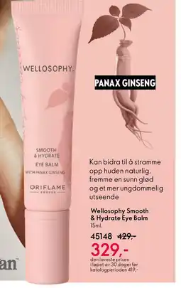 Oriflame Wellosophy Smooth & Hydrate Eye Balm tilbud